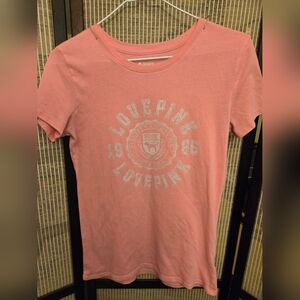 VS Pink Graphic Tee- CORAL